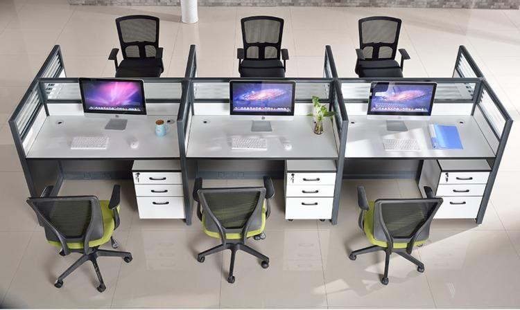 现代办公家具 办公桌产品 办公屏风工位【名称】      6人位组合办公